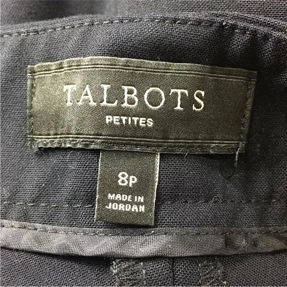 Talbots Hollywood Black Dress Pants 8P - Picture 6 of 11